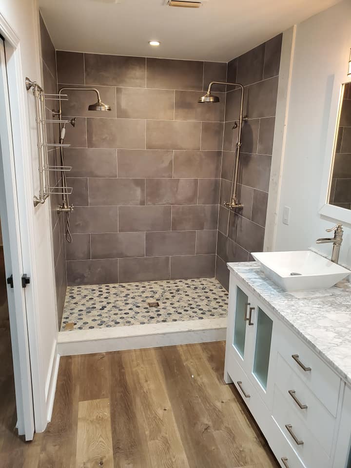 bathroom double sink