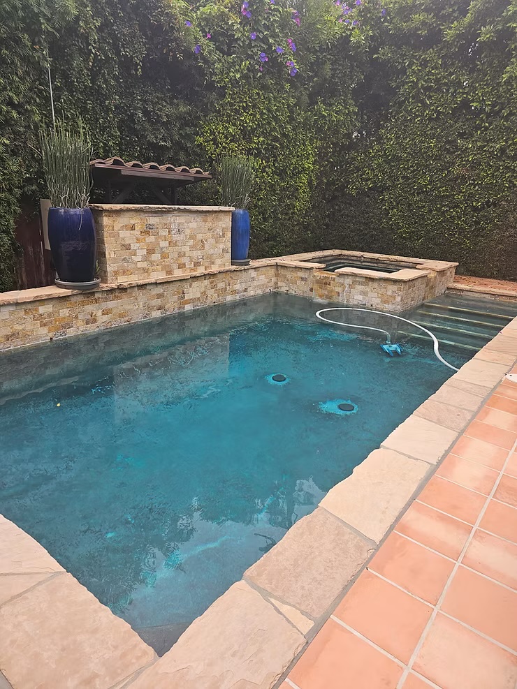 backyard pool remodel