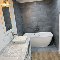 after bathroom remodel