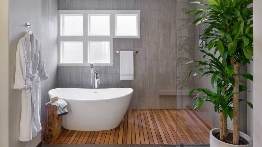 Asian-Inspired bathroom remodel