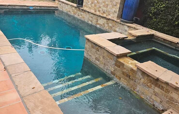 backyard pool remodel