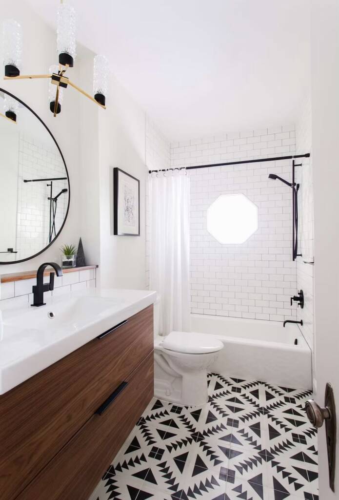 contemporary bathroom remodel