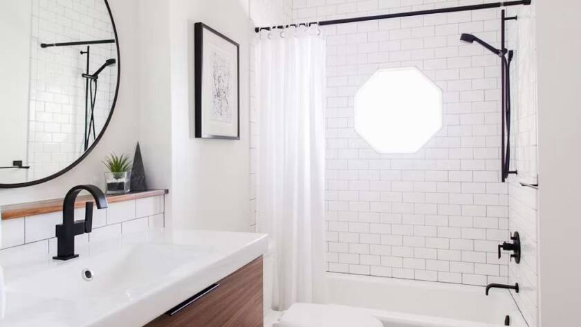 contemporary bathroom remodel