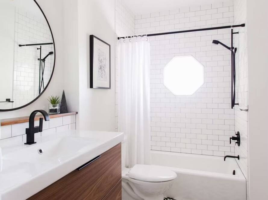 contemporary bathroom remodel