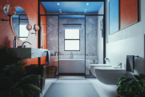 modern inspired bathroom